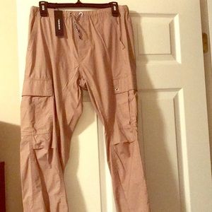 New Never Worn Boys Diesel Khaki Cargo Joggers